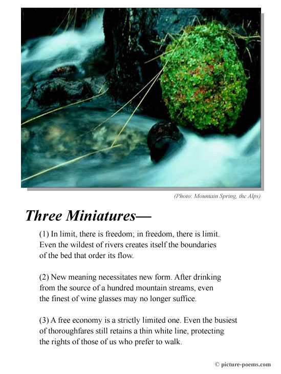 Poster: 3 Miniatures