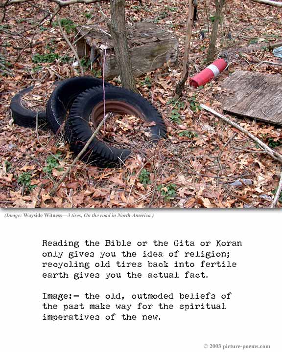 Picture/Poem Poster:  The Three Tires