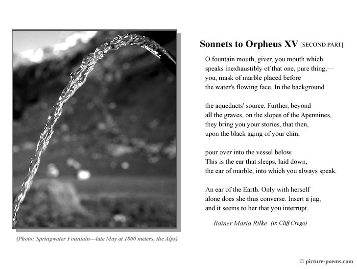 Picture/Poem Poster: Clear Water