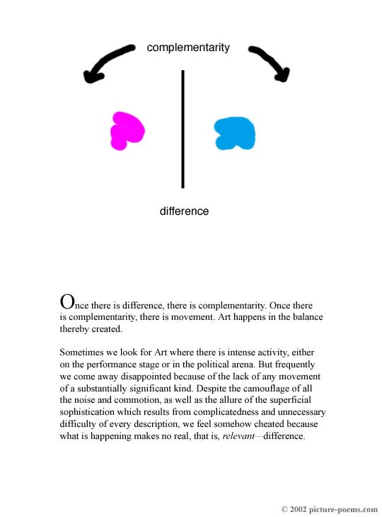 Picture/Poem Poster: Difference