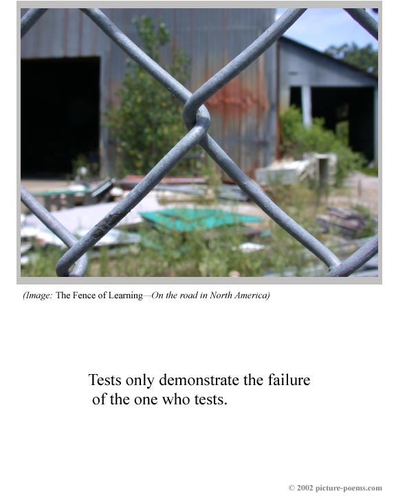 Picture/Poem Poster: Fence of Learning