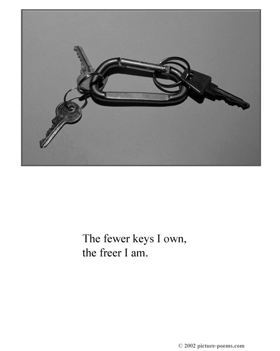 Picture/Poem Poster: Keys