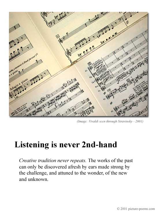 Picture/Poem Poster: Listening