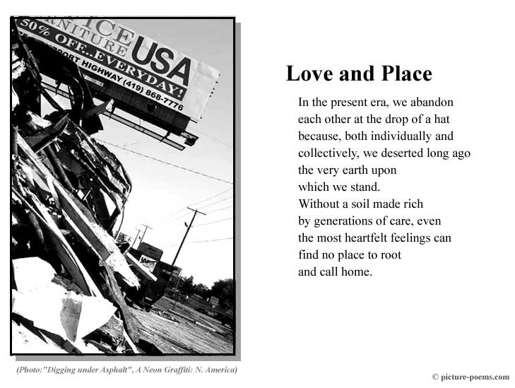 Picture/Poem Poster: Love and Place