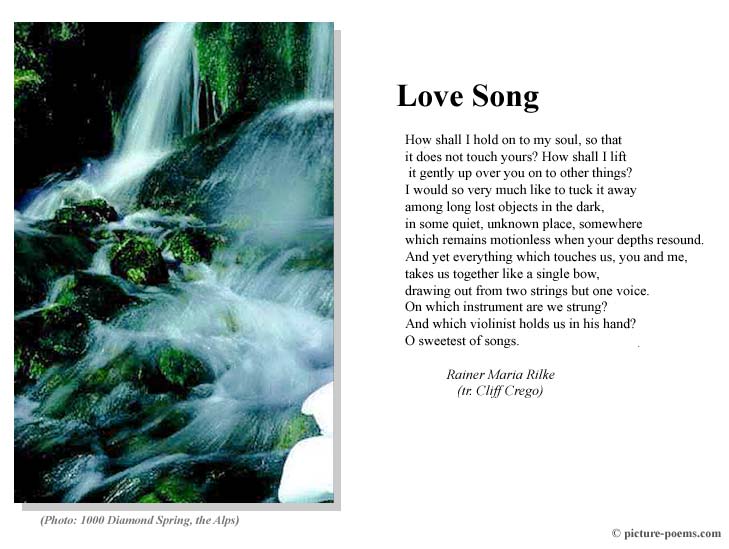 Picture/Poem Poster: Love Song (Rilke)