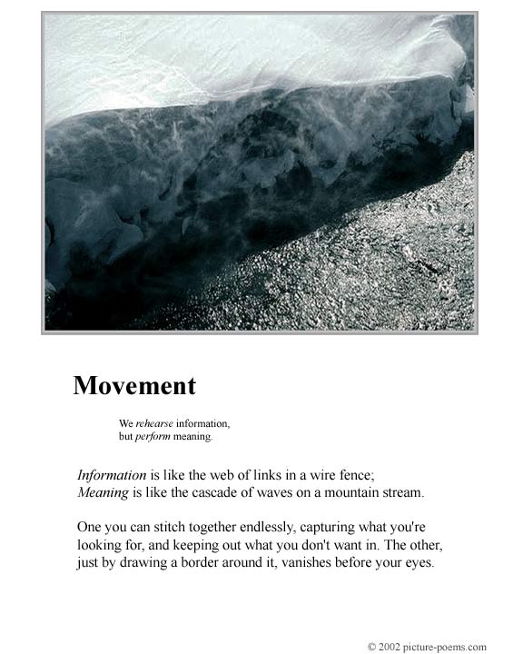 Picture/Poem Poster: Movement