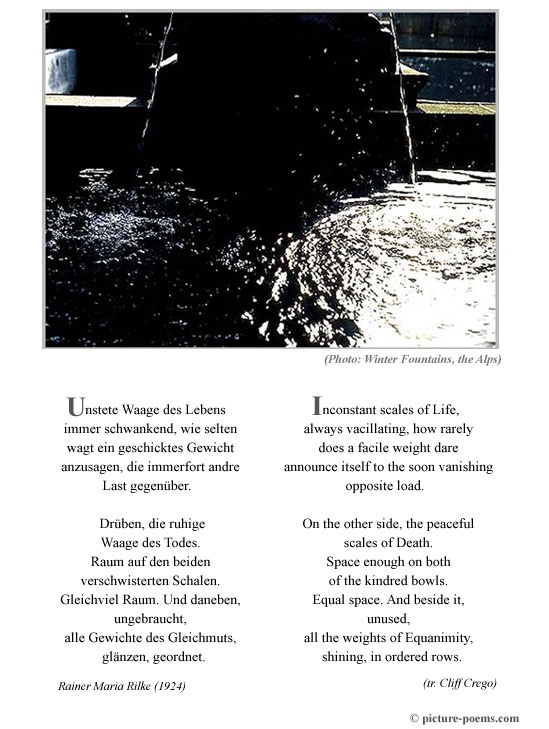 Picture/Poem Poster: The Scales