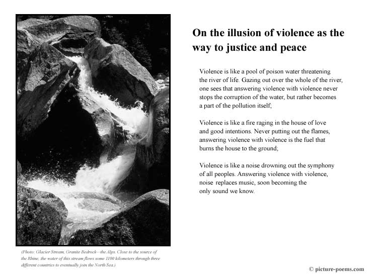 Picture/Poem Poster: Way of Violence