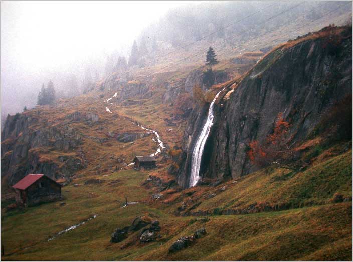 fall mountain tableau