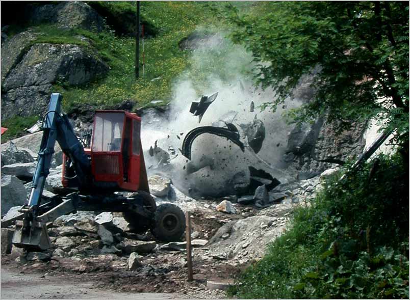 ganite blasting, the alps