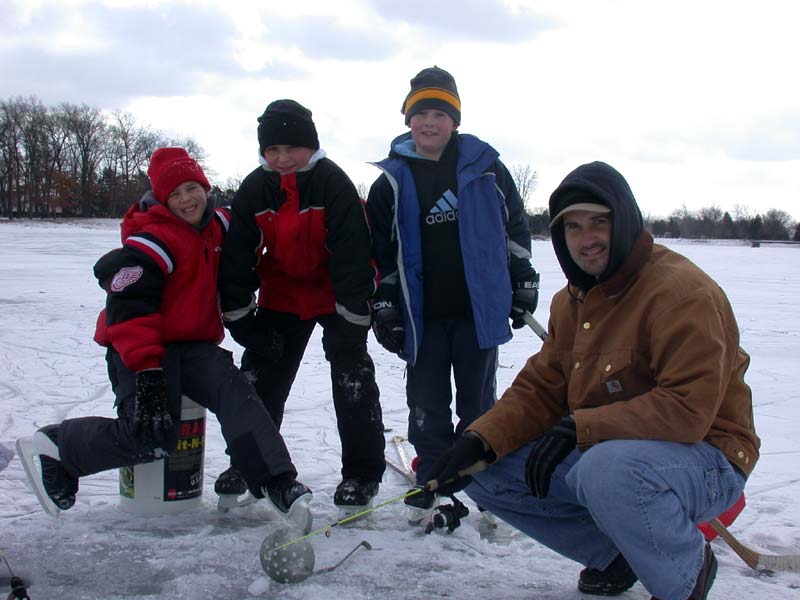 ice fishing quartet