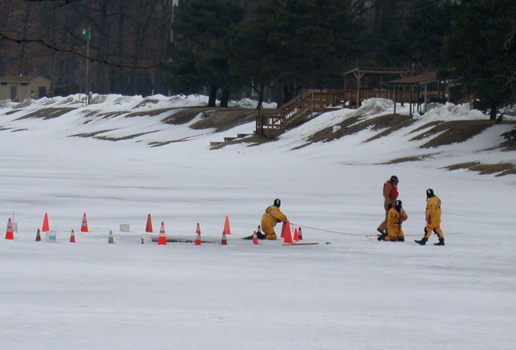 ice rescue drill