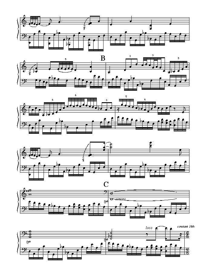 Page 2 of PAVANE -- for solo harp