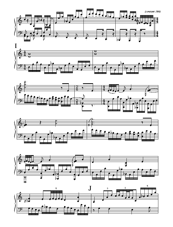 Page 5 of PAVANE -- for solo harp