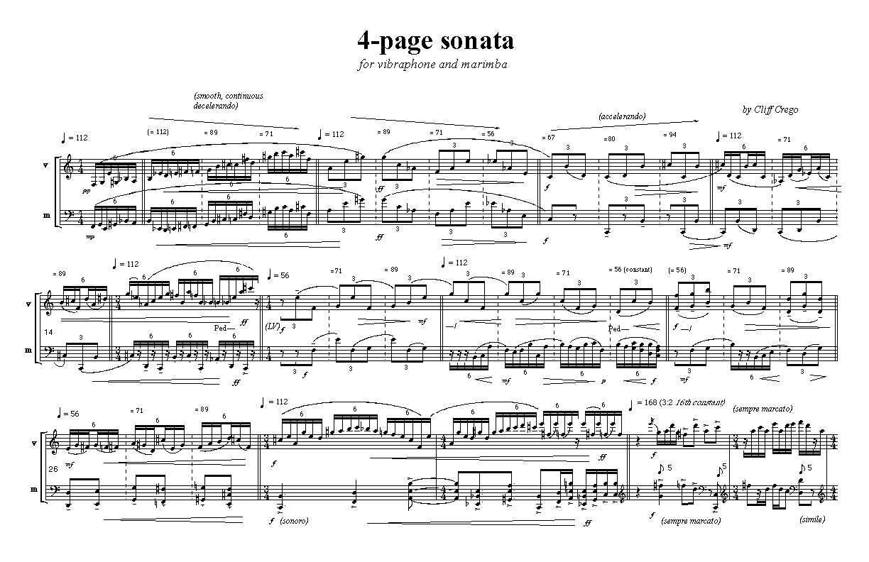 Page 1 of 4-page sonata: vibes/marimba