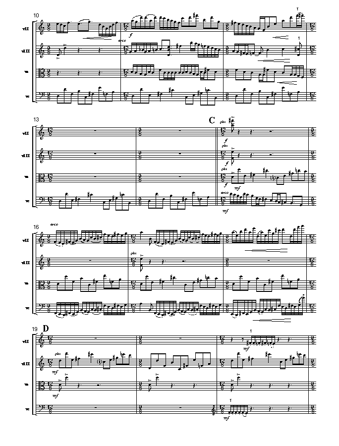 Page 2 of  21-steps | for string quartet