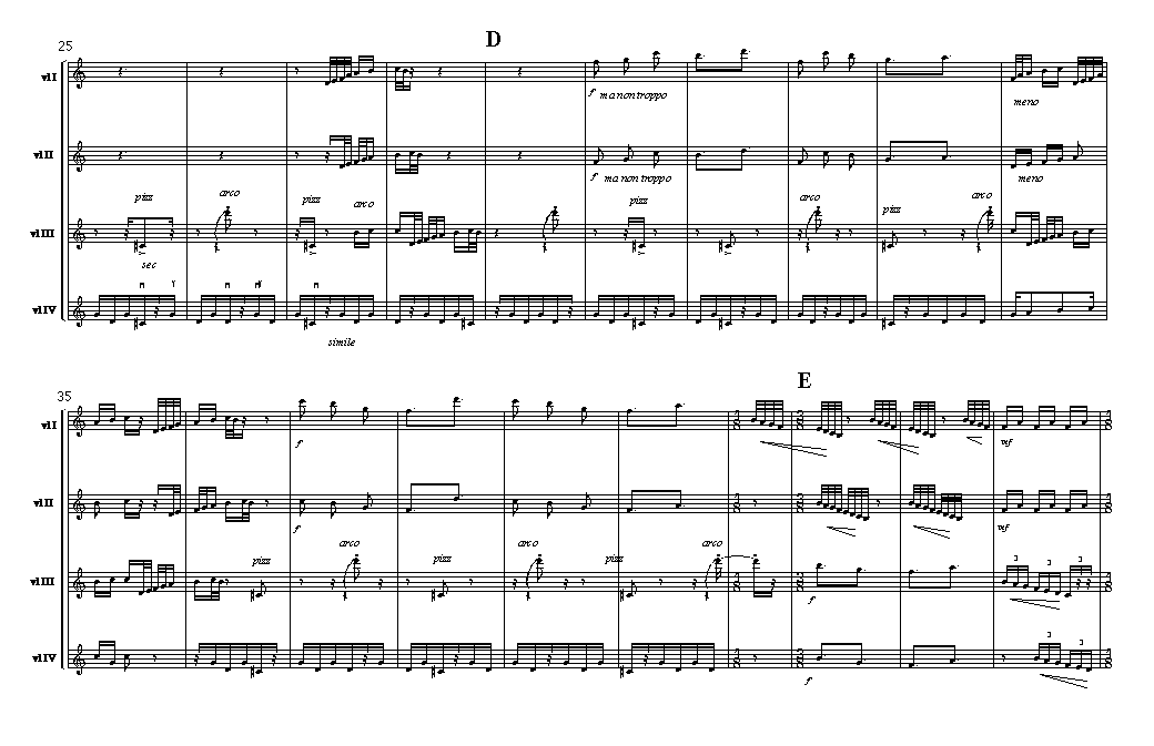 Page 3 of  Cheltenham Double Duo VIII: for four violins
