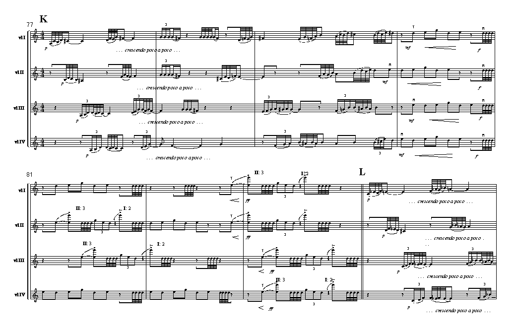 Page 6 of  Cheltenham Double Duo VIII: for four violins