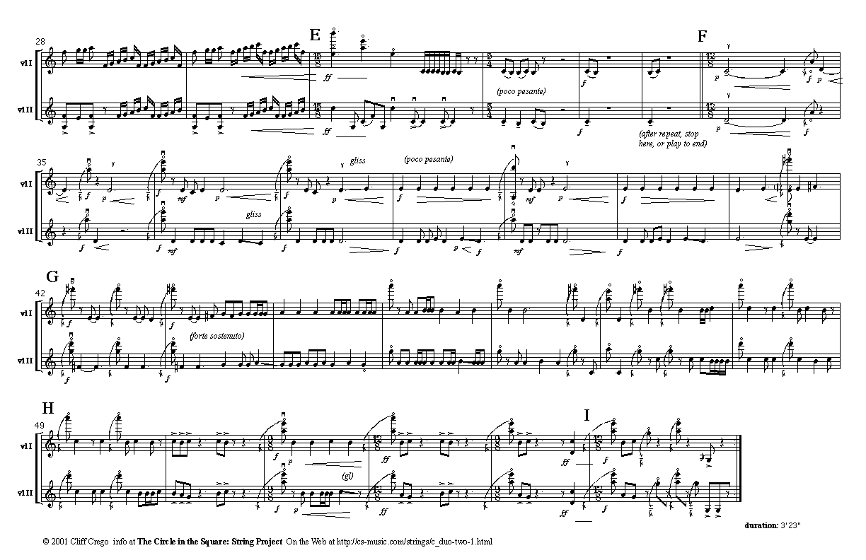Page 2 of Cheltenham Duos II: two violins