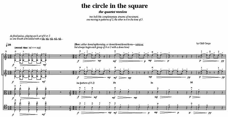 Page 1 of Circle/Square Quartet