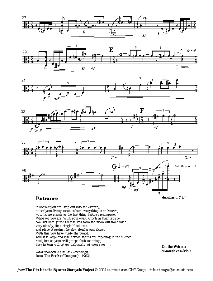 Page 2 m | frame II | for viola solo