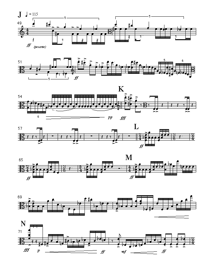 Page 4 m | frame IV | for viola solo