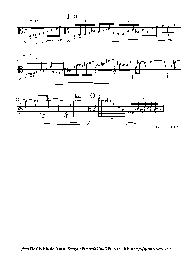 Page 5 m | frame IV | for viola solo