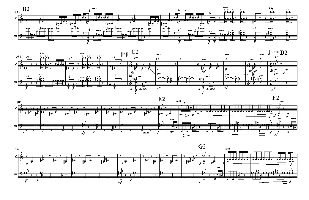 Page 8 BRECCIA | for violin & 'cello