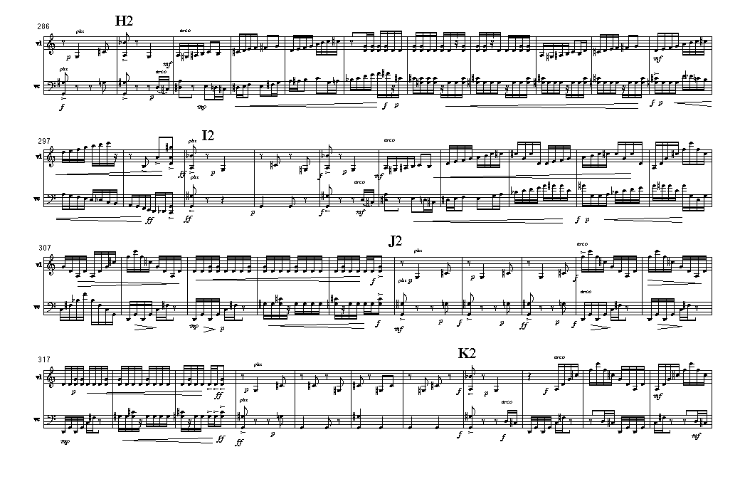 Page 9 BRECCIA | for violin & 'cello