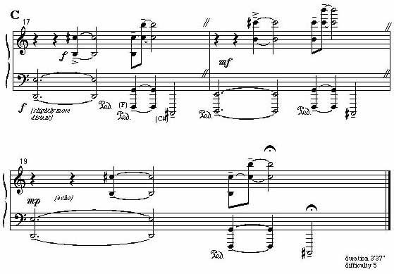 Page 3 of Stone Pine Mountain: Piano Score